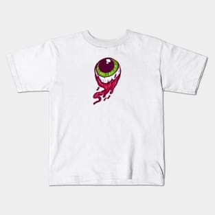 Flying Eyeball Melted Kids T-Shirt